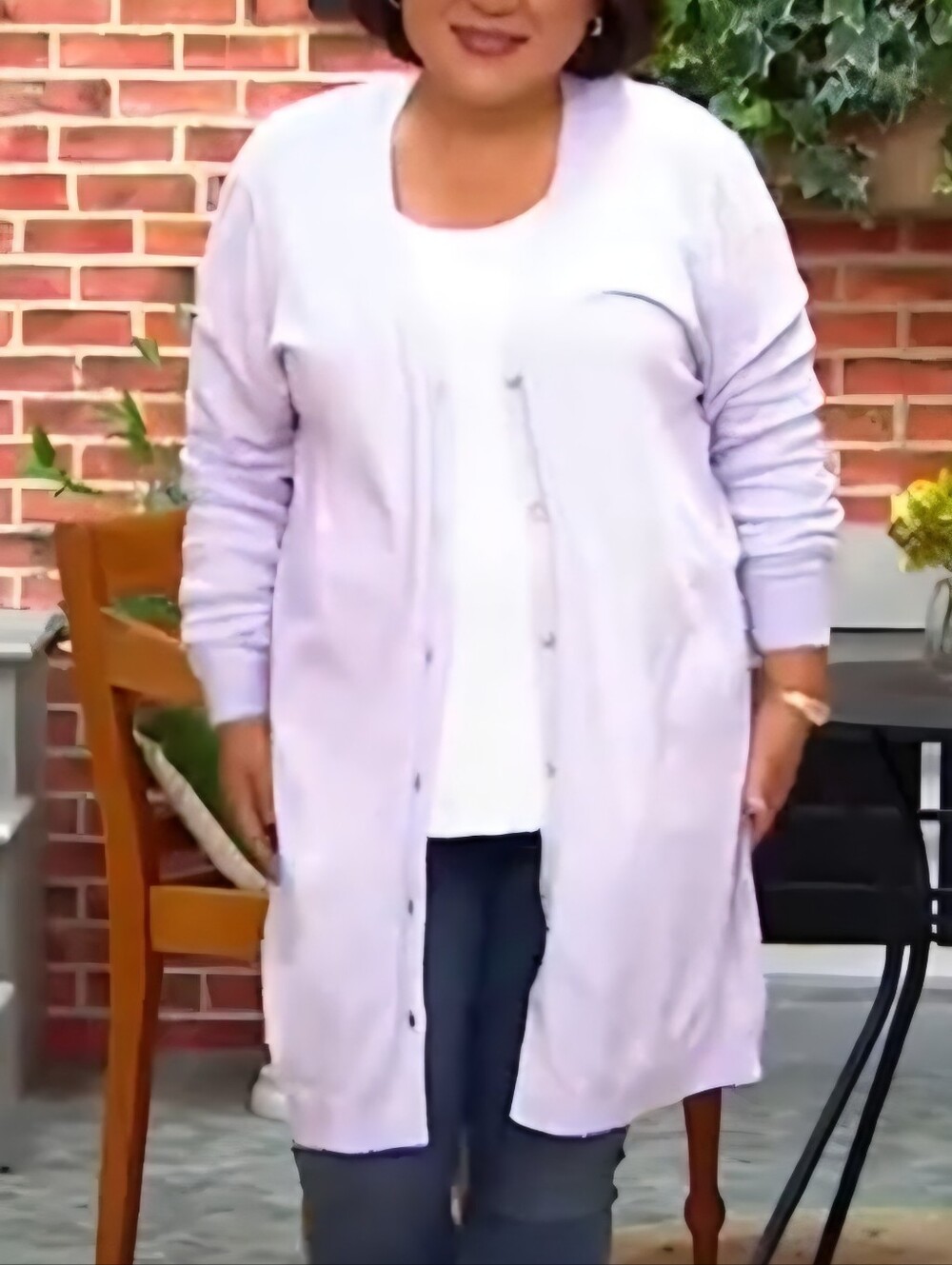 Soft by NAADAM Cotton Cashmere Button Duster Cardigan In Lavender-Size Small